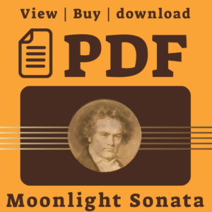 Moonlight Sonata notation sheet for Accordion | by Beethoven Part 1