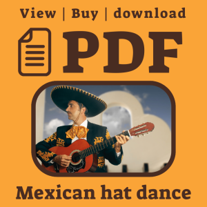 Mexican Hat Dance Super easy friendly notation sheet music for Accordion