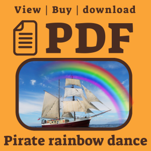 Pirate Rainbow dance - Super easy friendly notation sheet music for Accordion