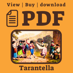 Tarantella Napolitana (Italian Dance) Super easy friendly notation sheet music for Accordion